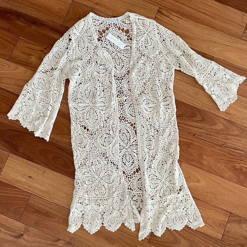 Bluivy crochet lace cardigan - new with tags!